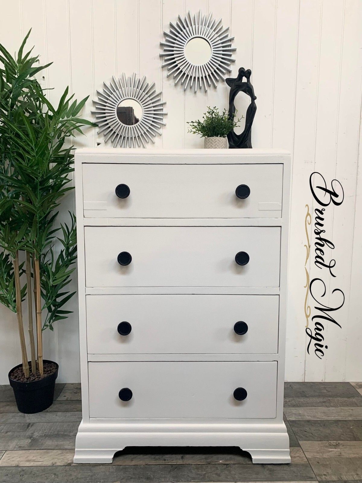 photo for sale Vintage Wooden Carved Chest Of Drawers Ready To Custom Painted Using Fusion