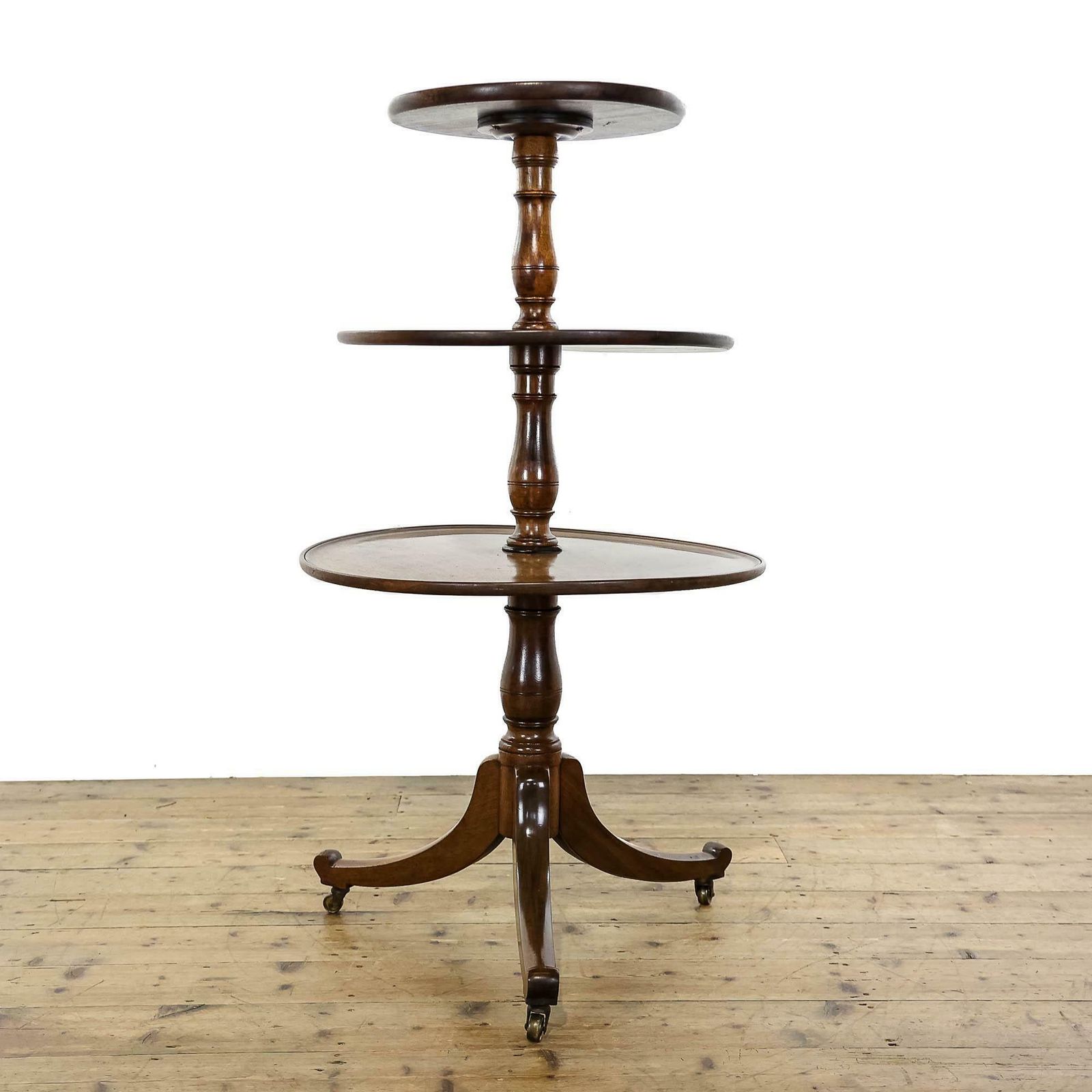 Antique Victorian Mahogany Dumb Waiter Stand photo for sale