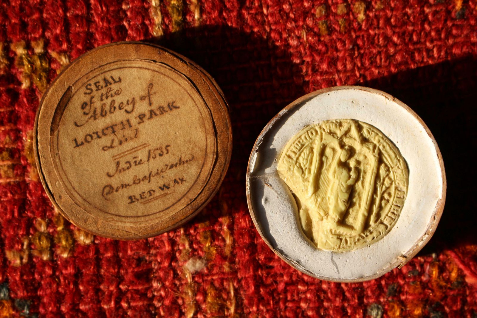 photo buy Collection Of Late 18th Century English Wax & Plaster Abbey & College Seals