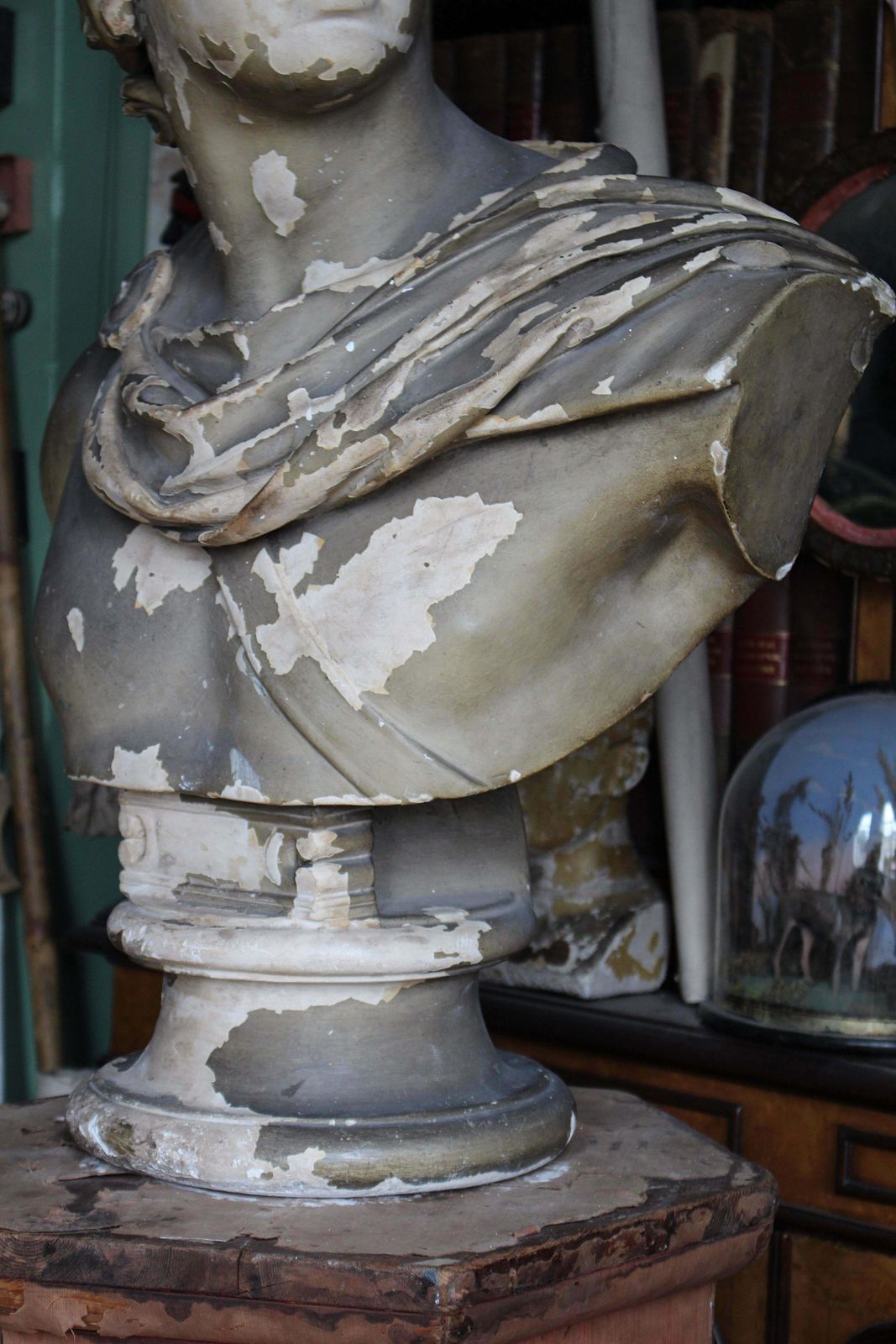 photo furniture 19th C Classical Plaster Bust Apollo By Louis Brugiotti London Grand Tour