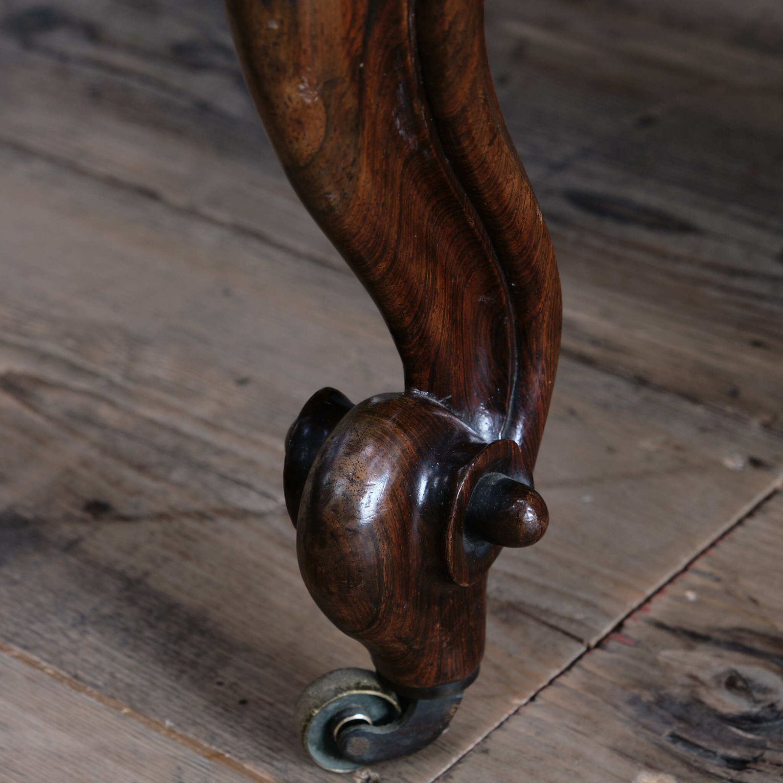 Furniture 19th Century Carved Rosewood Armchair photo