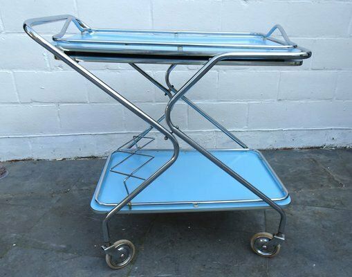 Trolley Bar Cart With Removeable Serving Tray From Torck, Belgium, 1960s photo furniture
