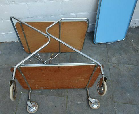 Trolley Bar Cart With Removeable Serving Tray From Torck, Belgium, 1960s photo Furniture