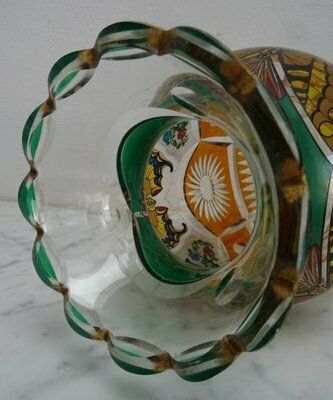 Czech Art Nouveau Bohemian Haida Vase Attributed To H. Pautsch, 1890s photo buy