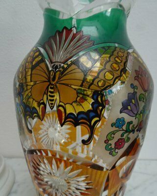 photo buy Czech Art Nouveau Bohemian Haida Vase Attributed To H. Pautsch, 1890s