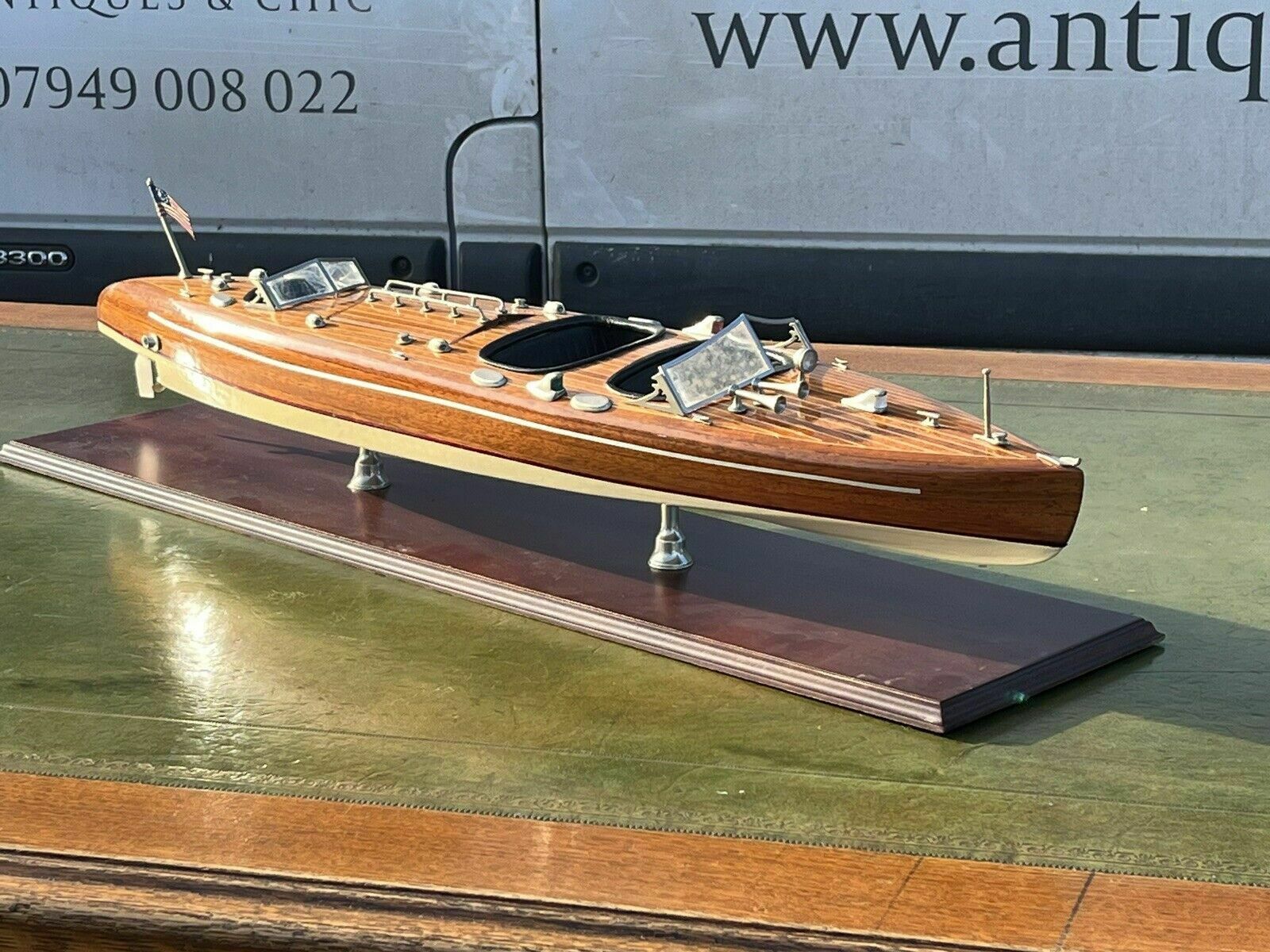 photo for sale Large Highly Detailed Wooden Model Of A Boat