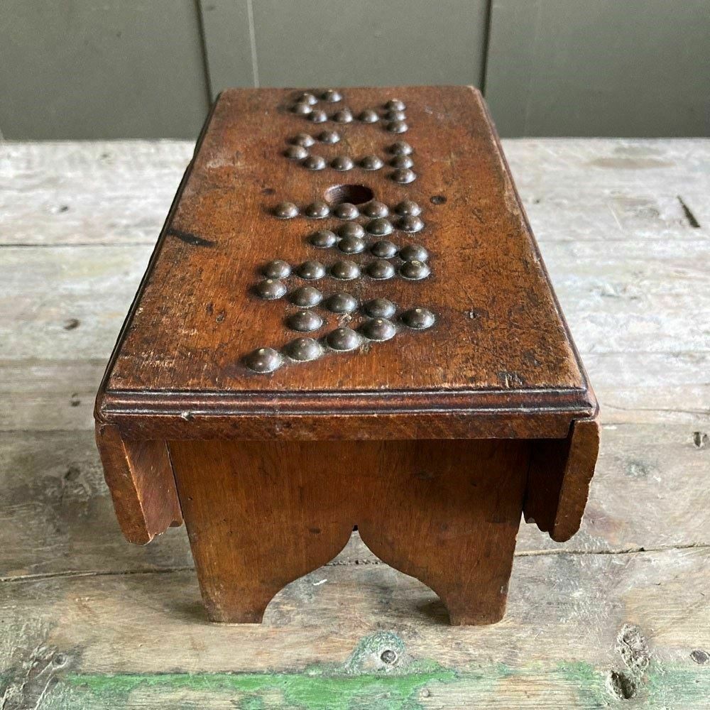 Folk Art Child's Stool, 1800s, Antique photo 135.0