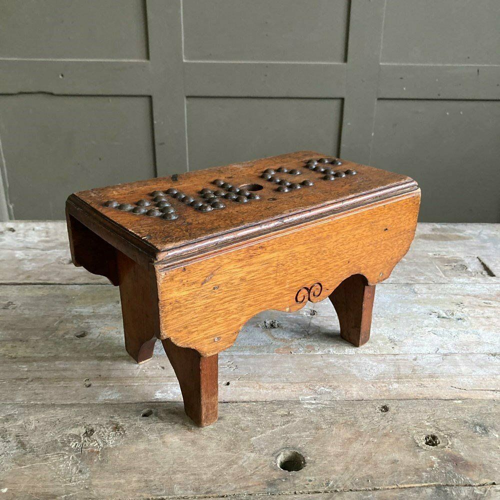 photo for sale Folk Art Child's Stool, 1800s, Antique