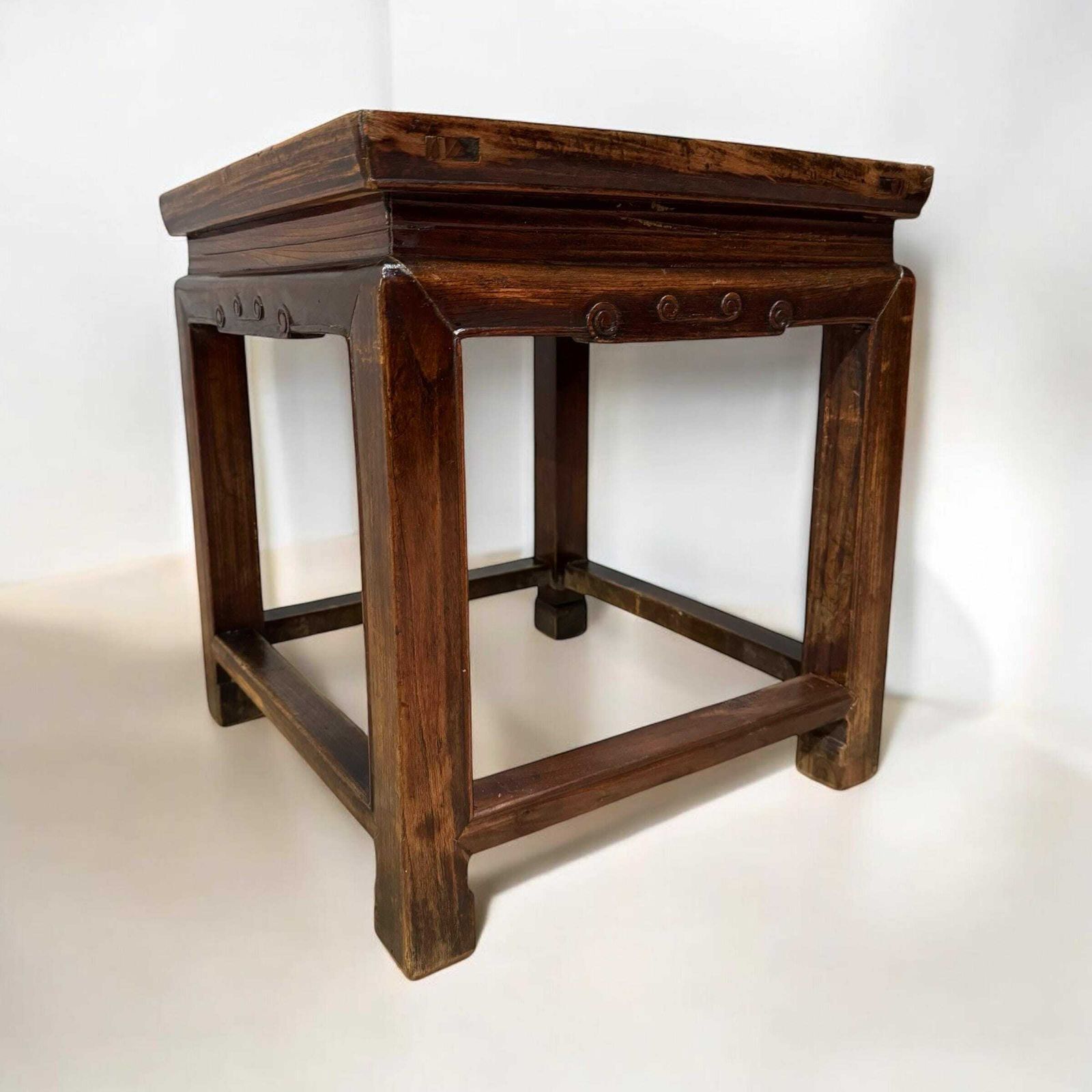 Antique Chinese Elm Side Table / 19th Century photo for sale