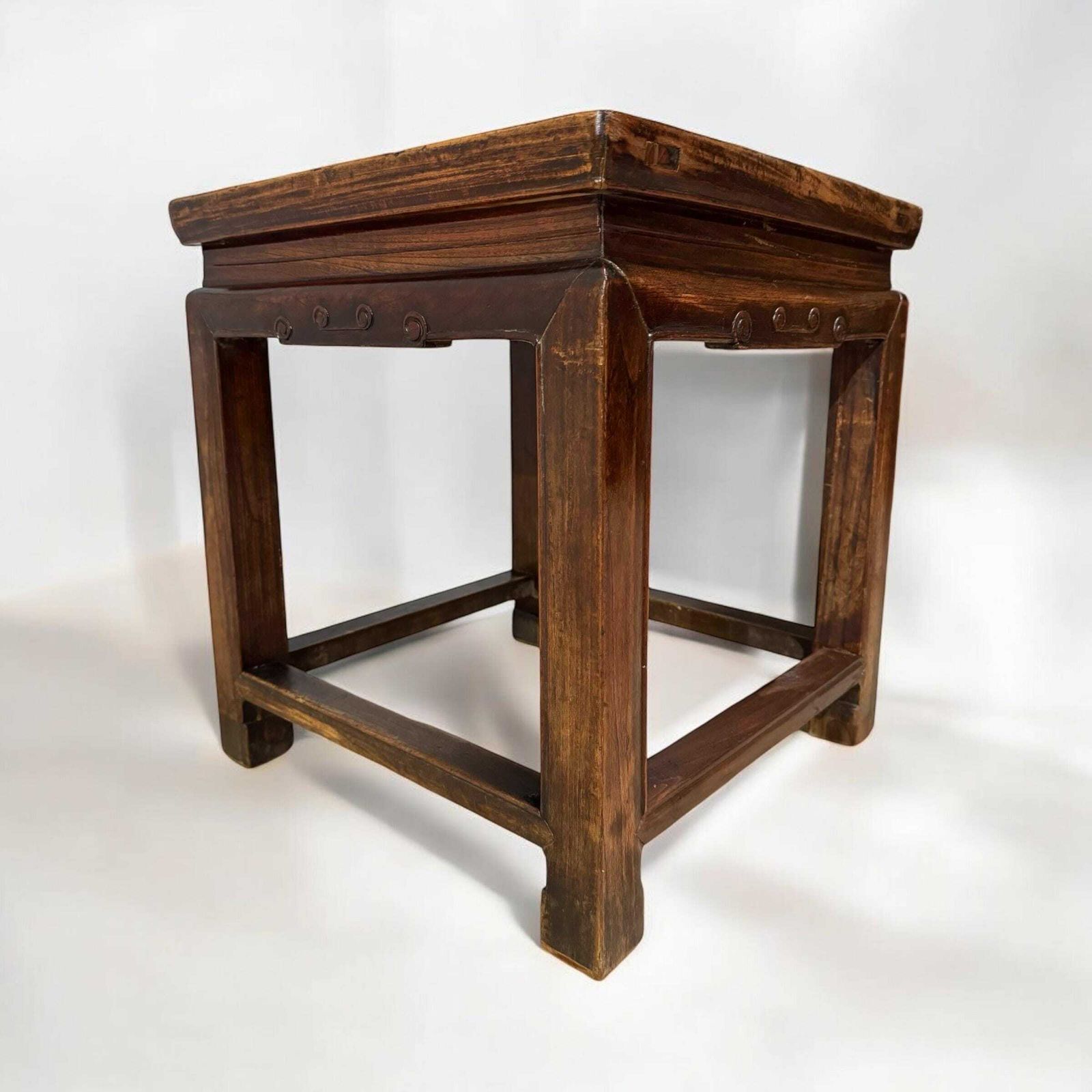 Antique Chinese Elm Side Table / 19th Century photo Furniture