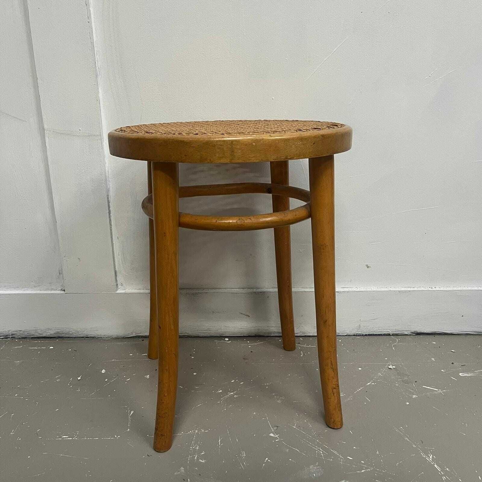 Beech Bentwood Cane Stool By Dinette photo Furniture