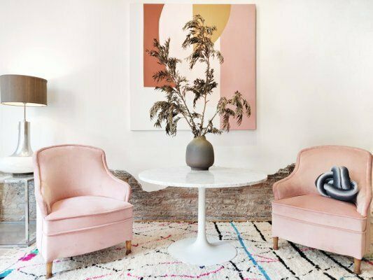 Mid Century Fabric And Wood Armchair, 1950s photo furniture