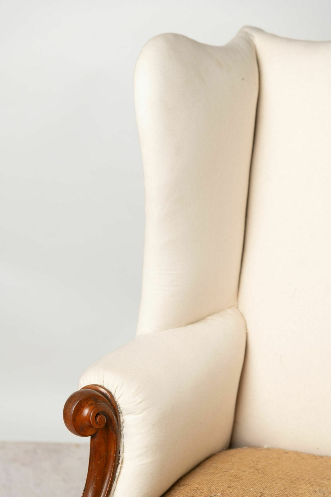Antique English Wing Chair, 1800s photo furniture