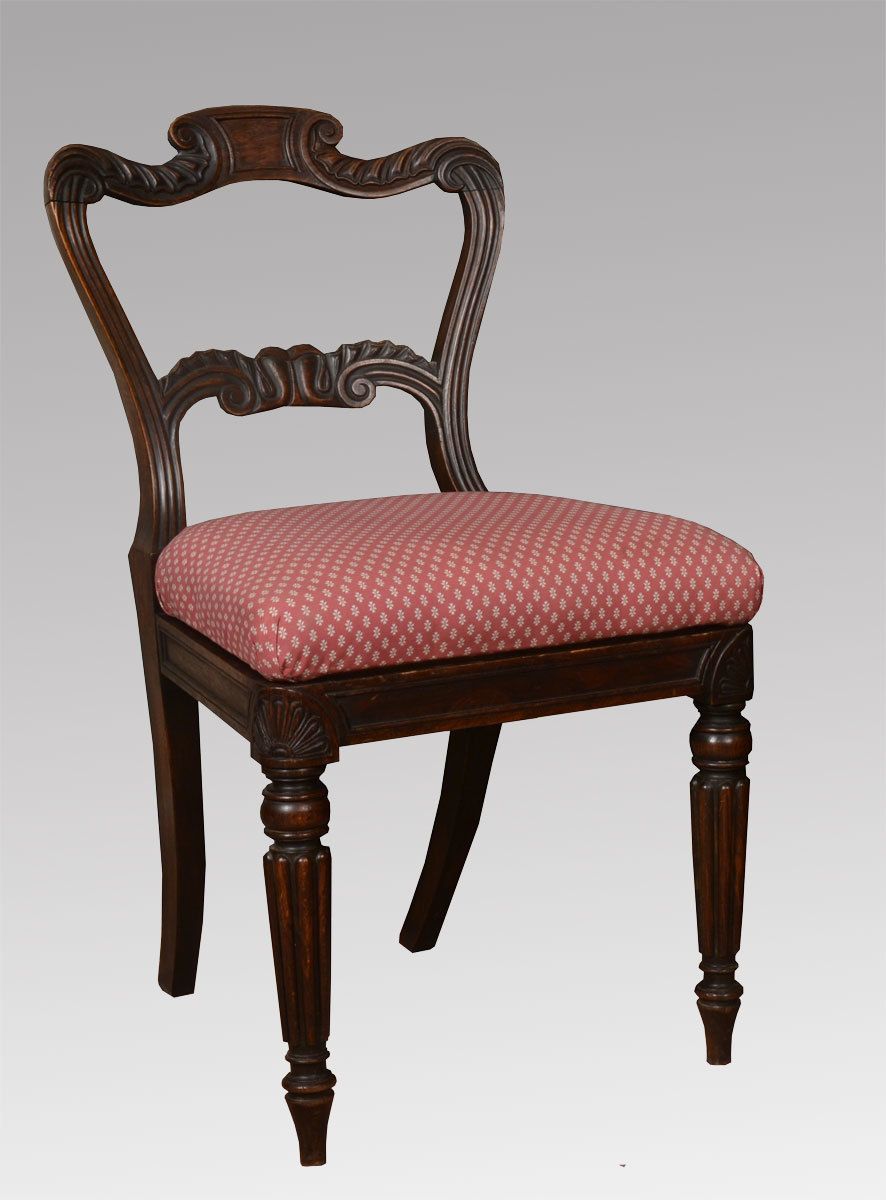Set Of Six George IV Simulated Rosewood Dining Chairs photo for sale