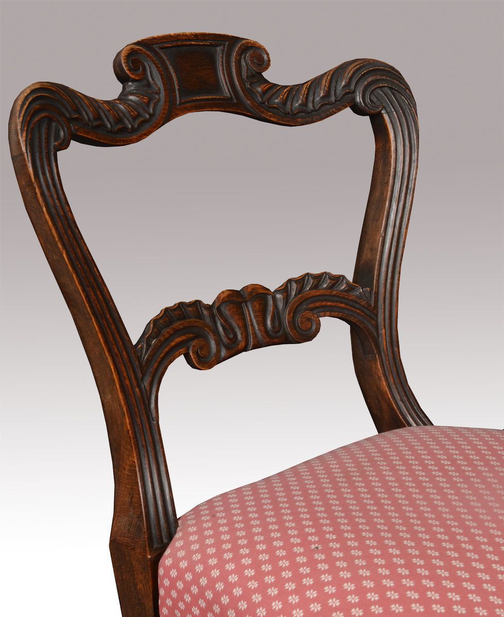 Set Of Six George IV Simulated Rosewood Dining Chairs photo Furniture