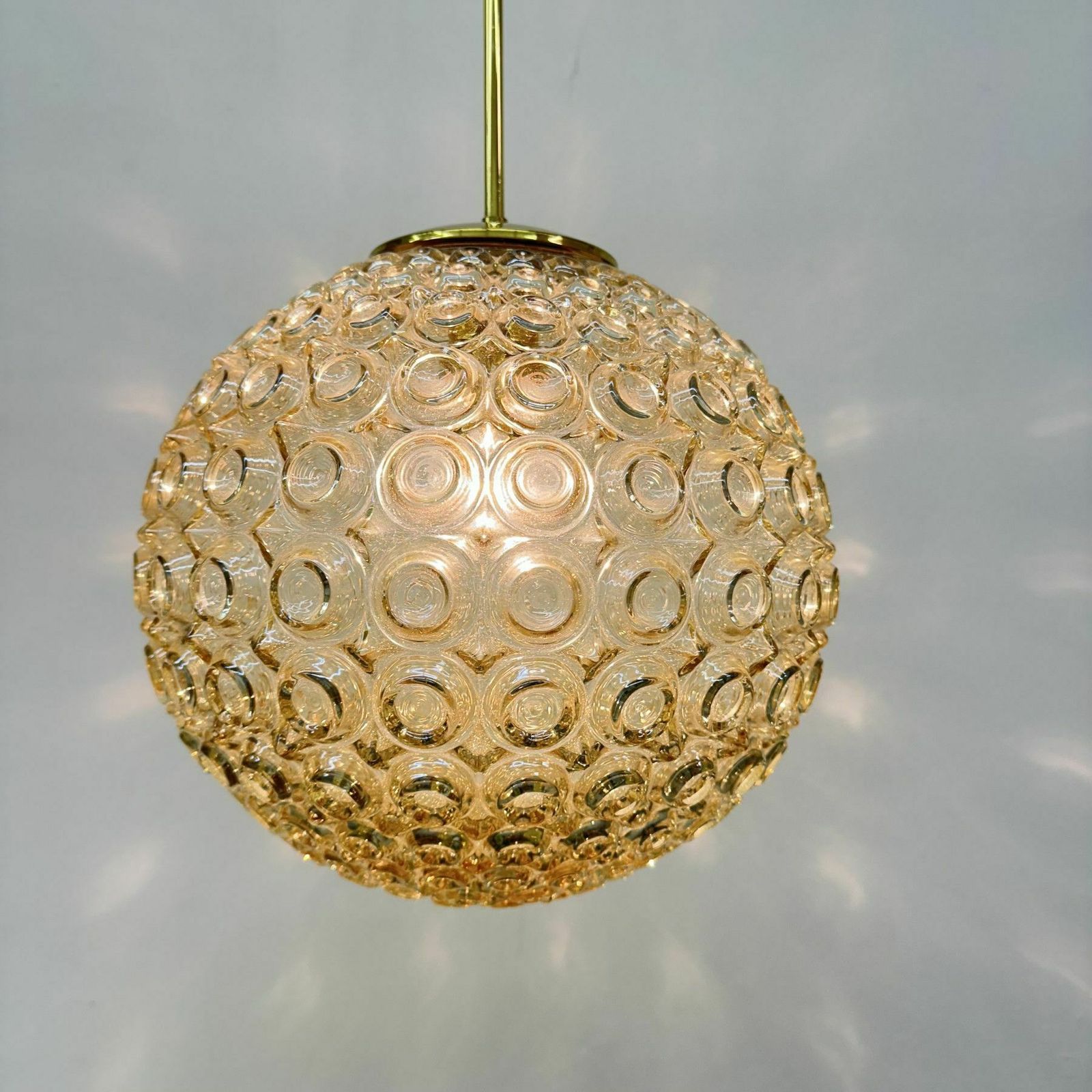 Limburg Glashütte Bubble Glass Pendant Light, Jaren 1970 photo furniture