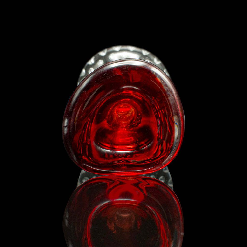 Small Vintage Scandinavian Posy Vase, Danish, Art Glass, Flower Sleeve, C.1970 photo vintage
