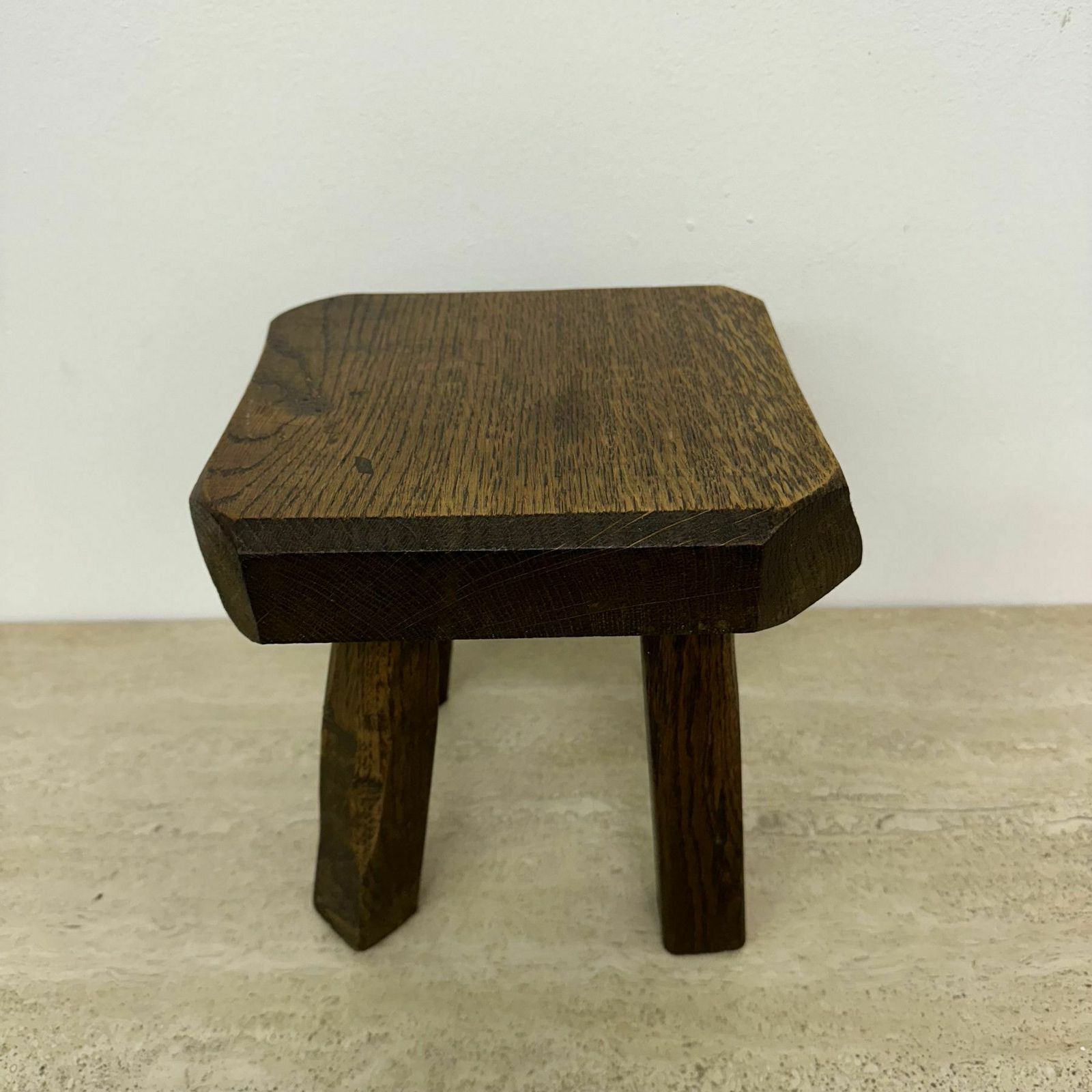 Brutalistisch Bijzettafeltje Van Massief Eiken, Jaren 1970 photo furniture