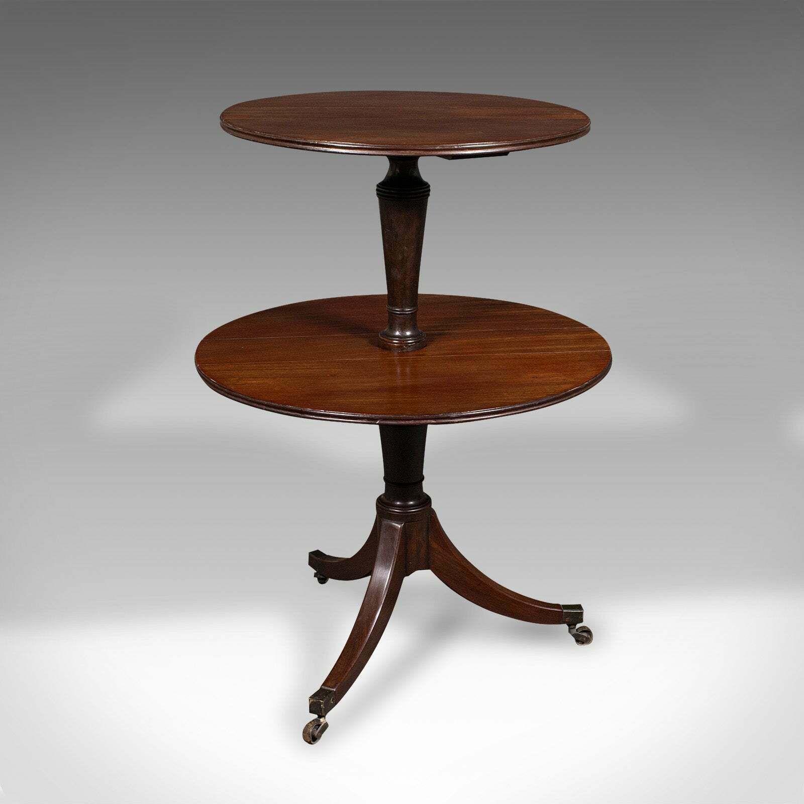 Antique Folding Dumb Waiter, English, Two Tier Serving Stand, Georgian, C.1800 photo Furniture