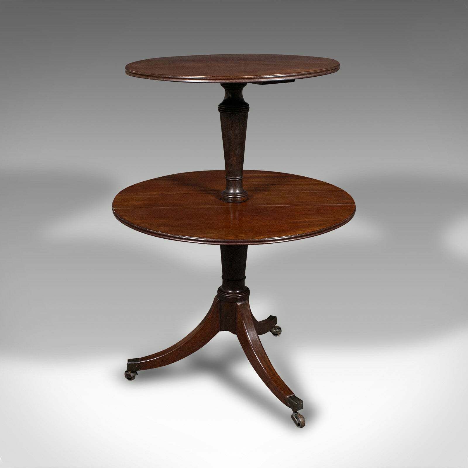 Antique Folding Dumb Waiter, English, Two Tier Serving Stand, Georgian, C.1800 photo vinterior
