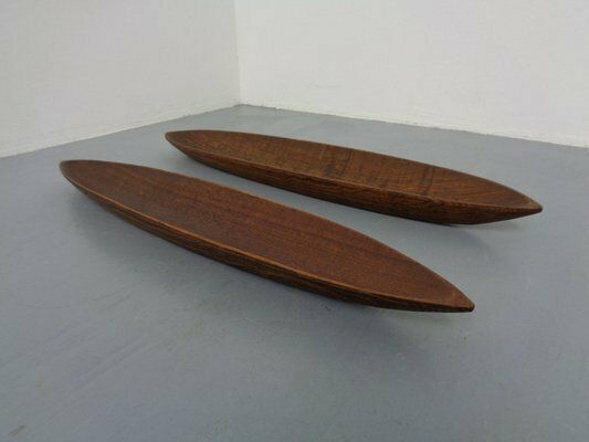 Large Italian Wooden Bowls By Fulgenzi, 1960s, Set Of 2 photo furniture