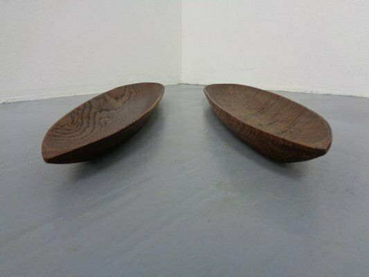 Large Italian Wooden Bowls By Fulgenzi, 1960s, Set Of 2 photo buy