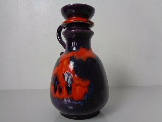 Pop Art Lava Ceramic Vase By Walter Gerhards, Germany, 1970s photo 225.0