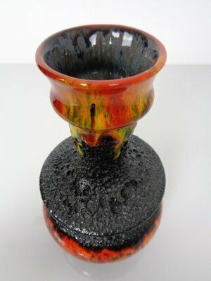 Pop Art Lava Ceramic Vase By Walter Gerhards, 1970s photo vinterior