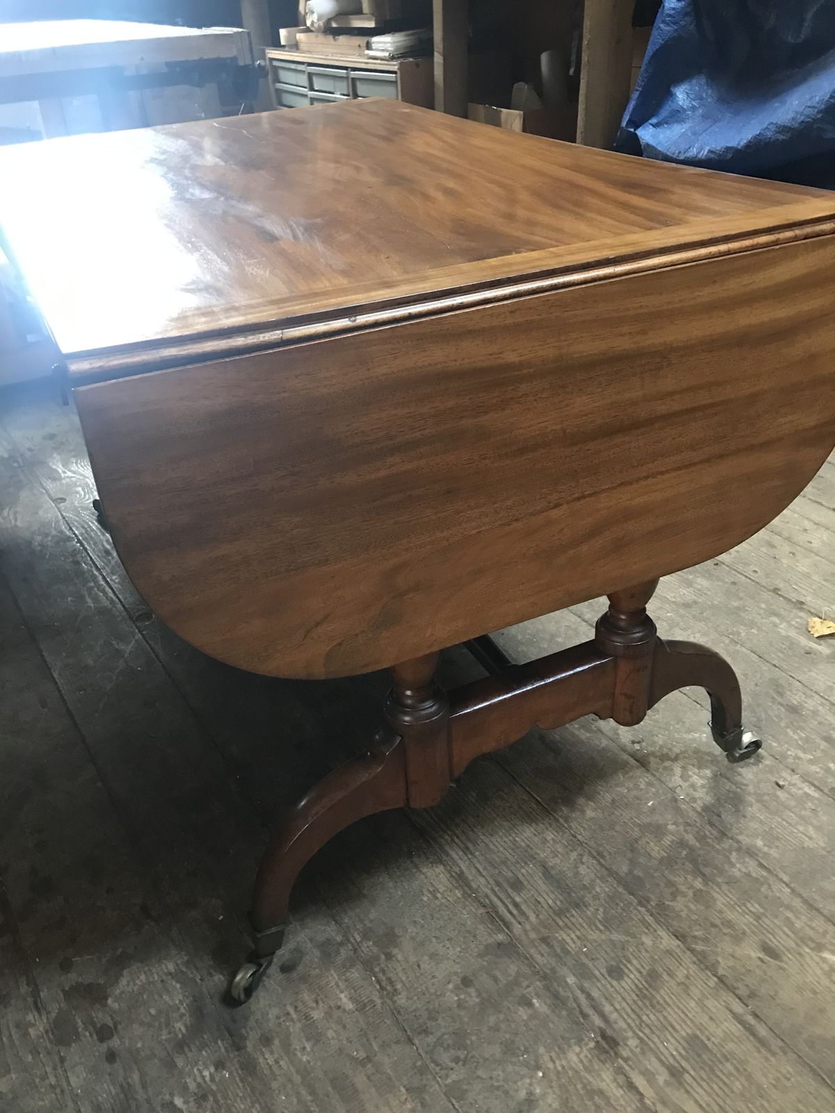 Furniture Large Georgian Mahogany Table From A Very Exclusive Country House / Hotel . photo