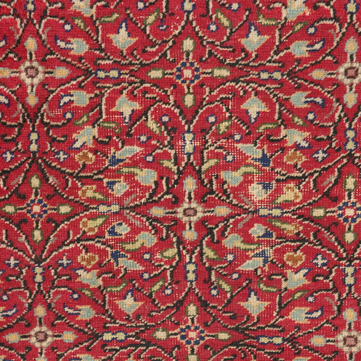 Antique Kaisery Carpet Cotton Wool Thin Knot Turkey 53 X 34 In photo for sale