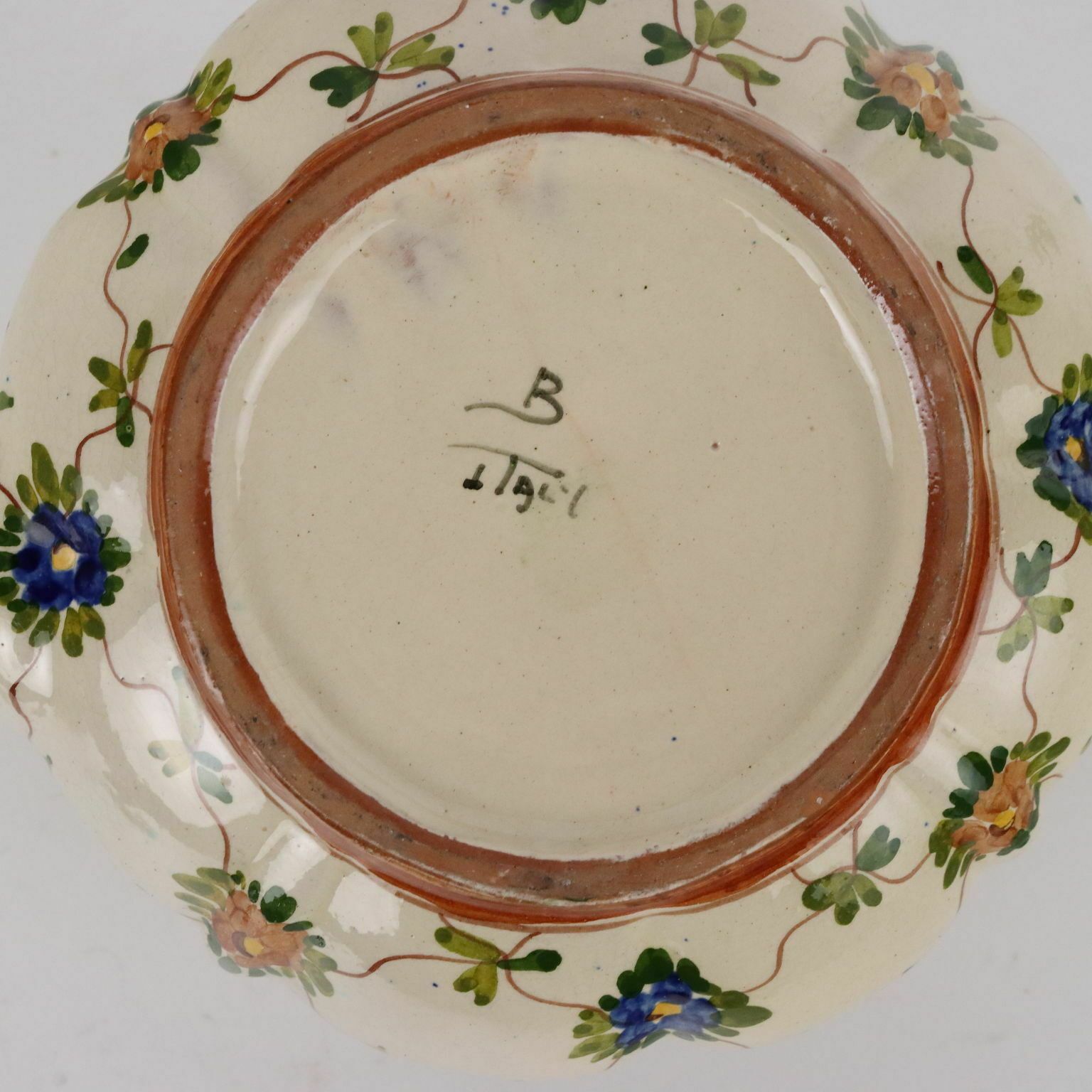 Home Decor Antique Tea Set Majolica Maria Balossi Italy XX Century photo