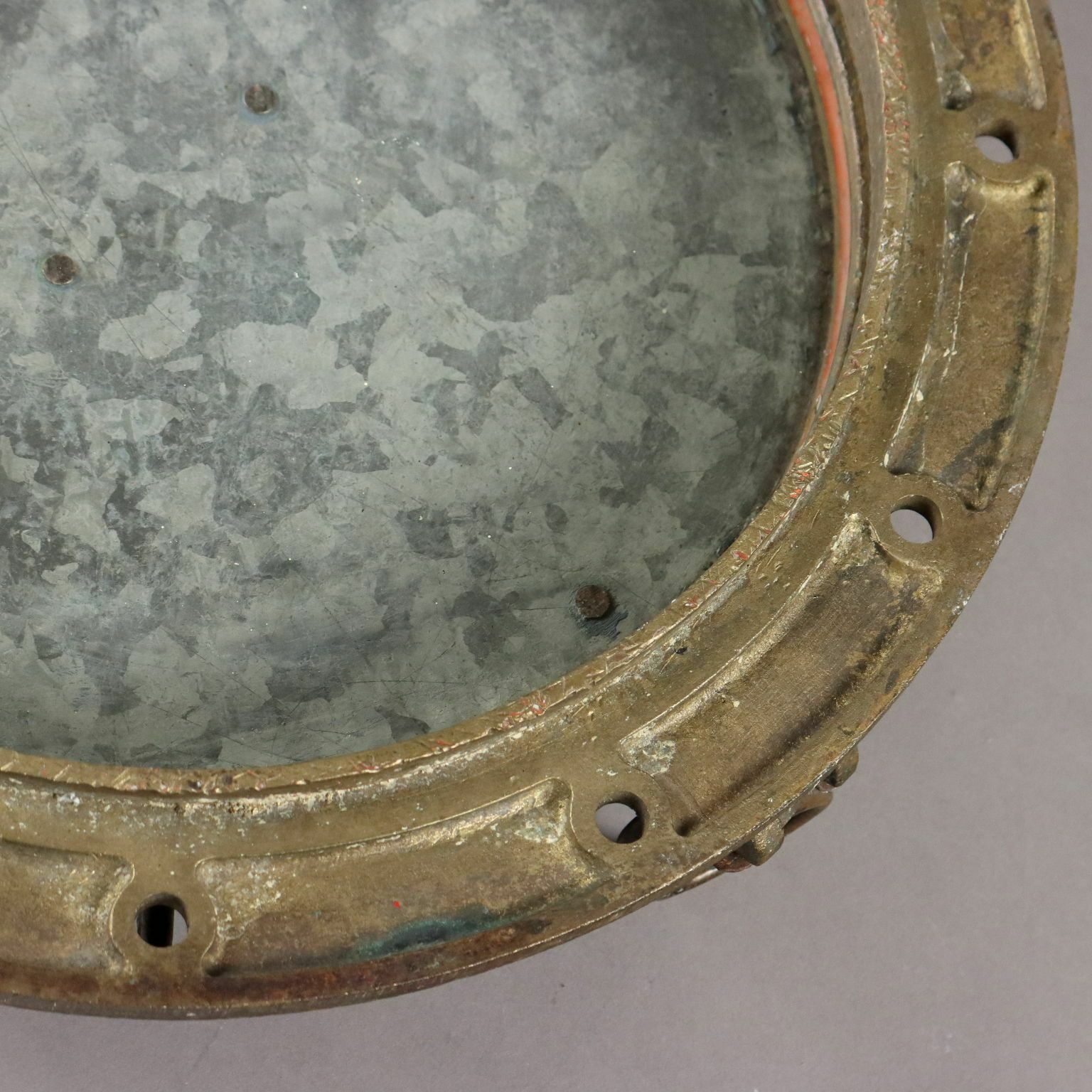 Antique Ship Porthole Iron Europe XX Century photo vintage