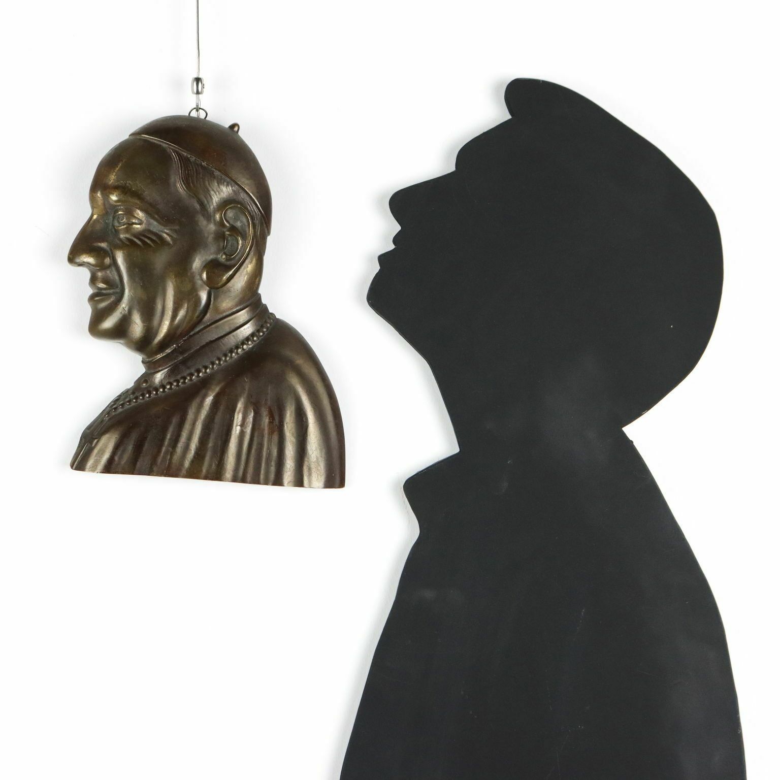 Modern Sculpture Pope John Xxiii Bronze Italy 1960s 1970s photo furniture