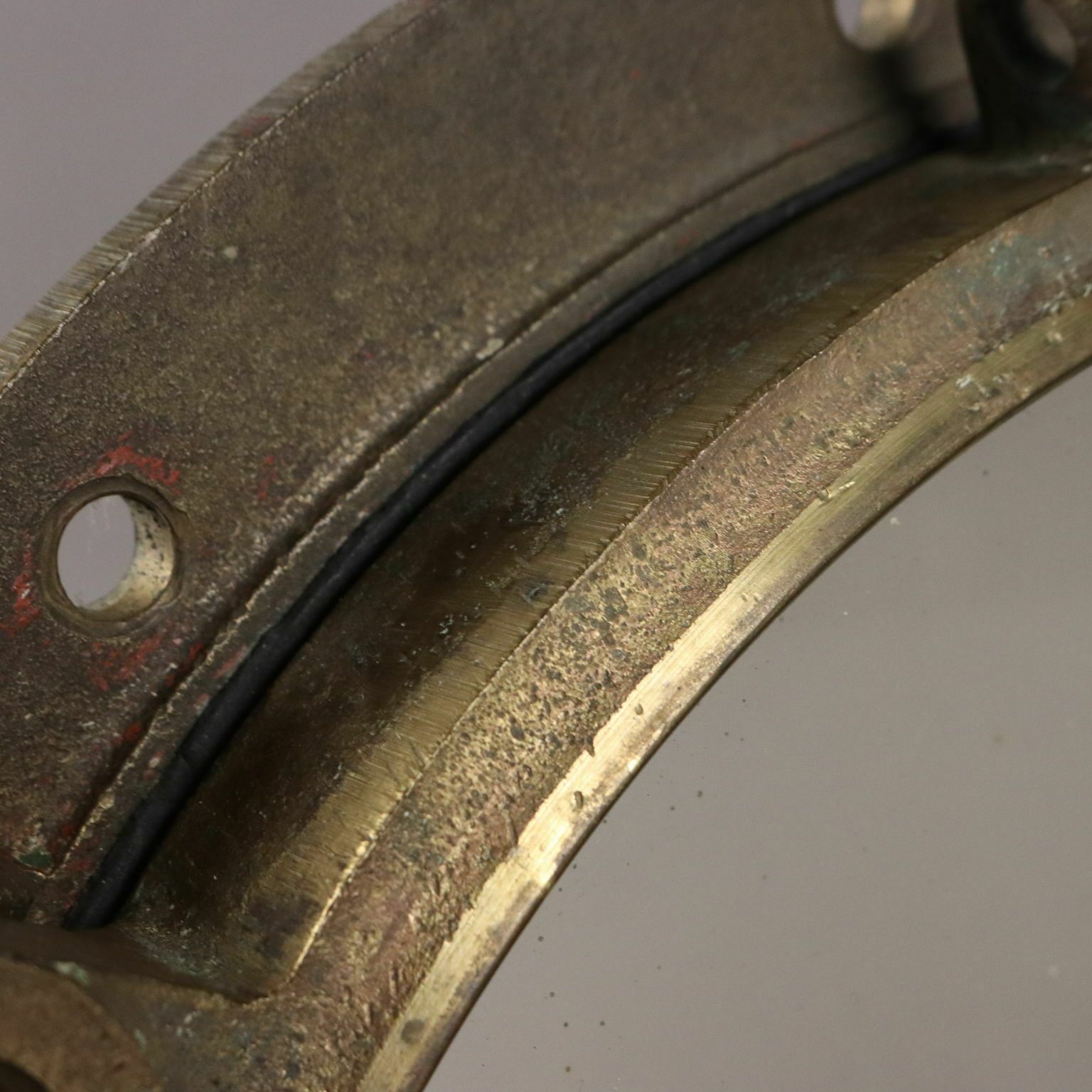 Antique Ship Porthole Iron Brass Glass Europe XX Century photo 710.0