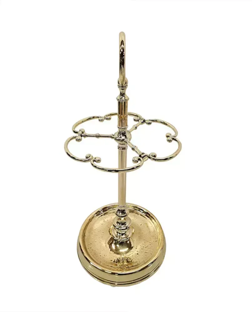 A Very Rare And Fine 19th Century Fully Restored Brass Stick Or Umbrella Stand photo Home Decor