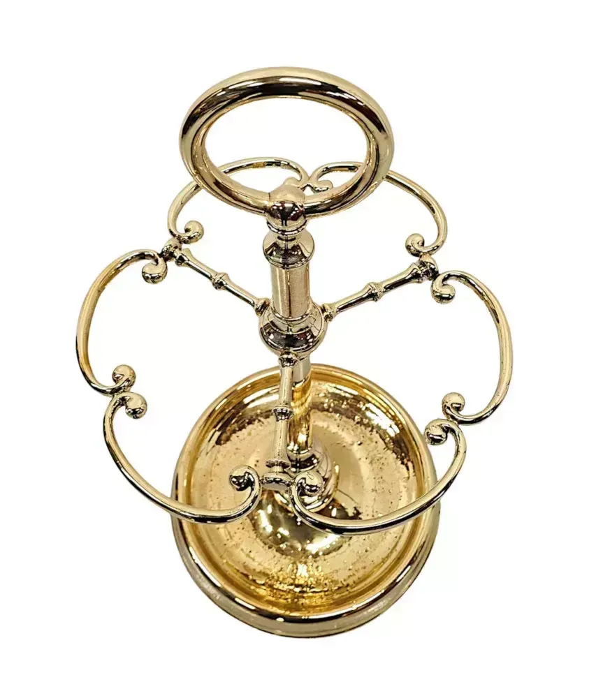 A Very Rare And Fine 19th Century Fully Restored Brass Stick Or Umbrella Stand photo vinterior
