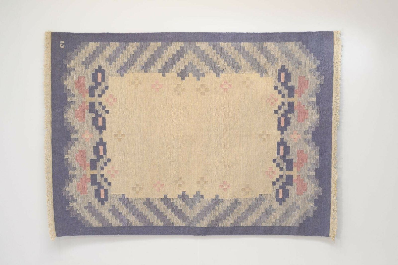 Large Vintage Swedish Kilim, 1960s