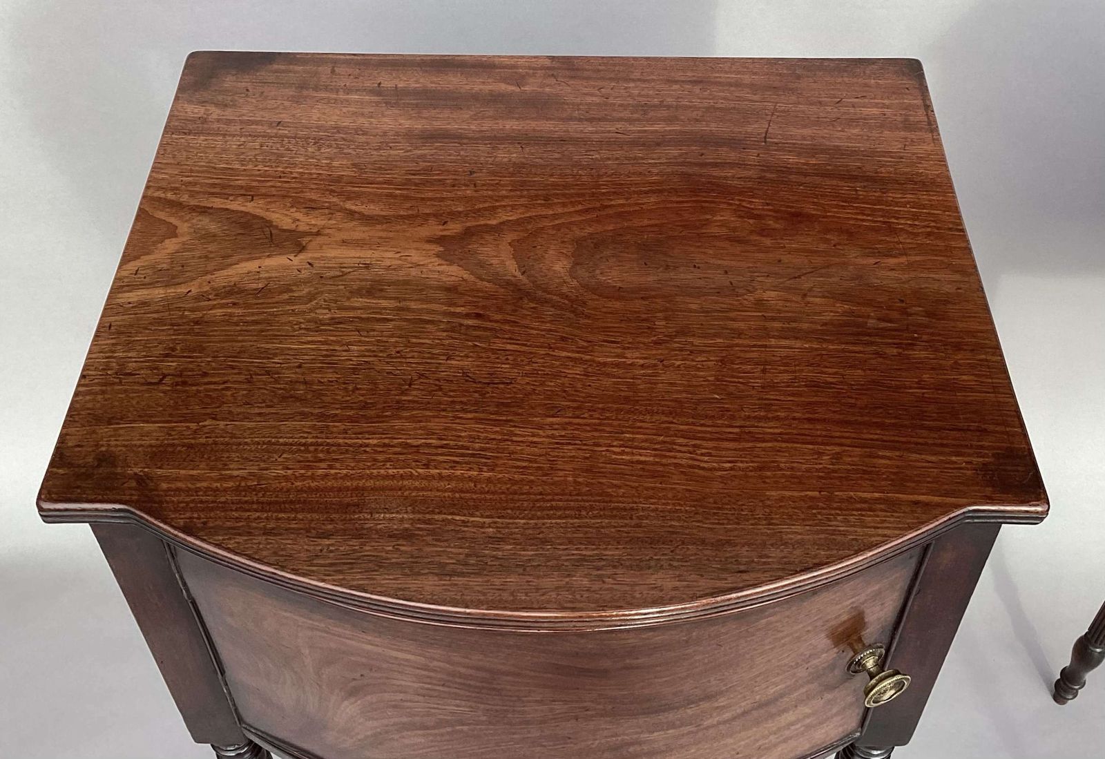 photo buy Fine George III Pair Of Mahogany Bedside Cabinets / Cupboards