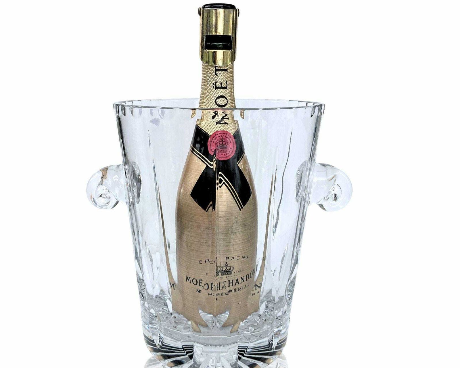 Champagne Bucket Frans | Grote Kristallen Flessenkoeler | 25,5 Cm Hoog