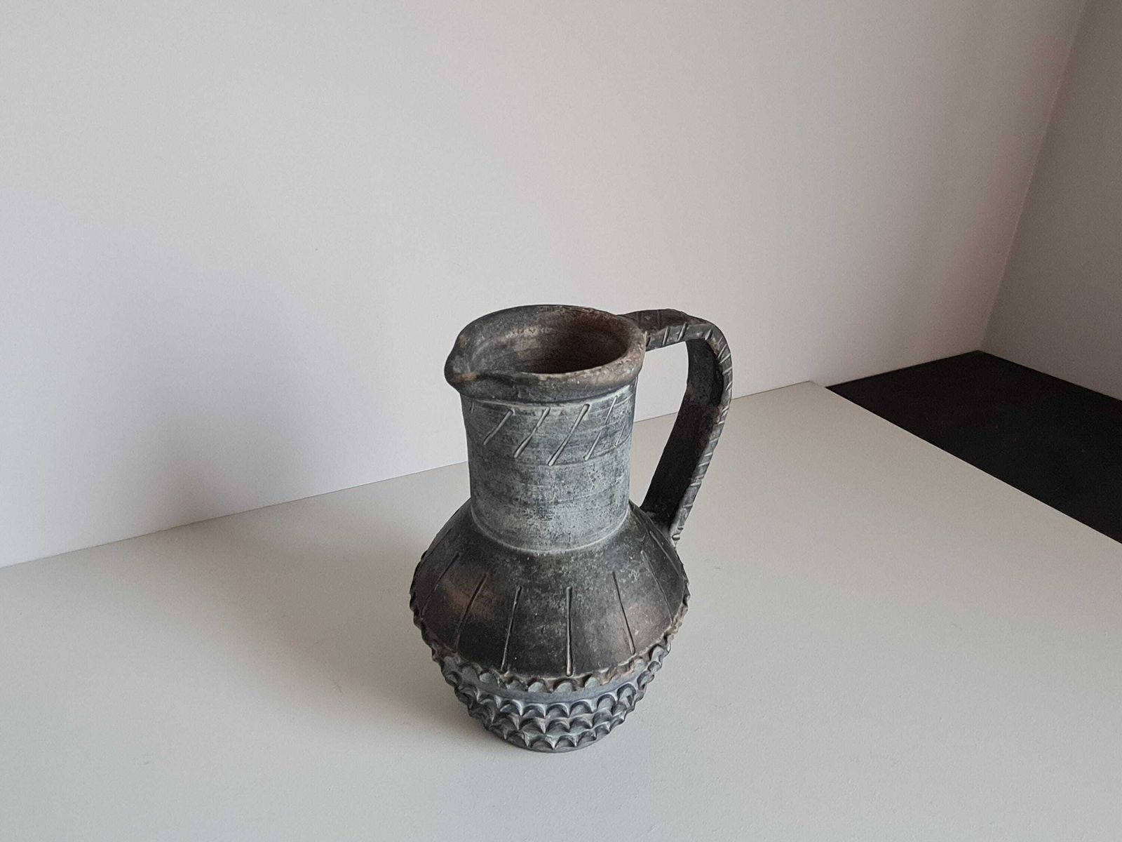 Terracotta Vase By Spanish Artist Joaquim Almeda Ferre / 1970 / Ceramic / Vintage / Mid Century / 20th Century photo for sale
