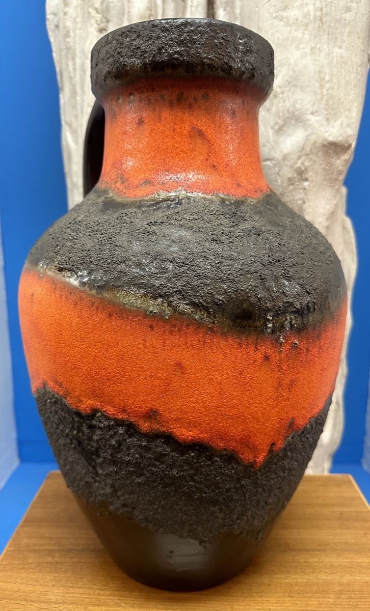 Large 1970s German Carstens Tönnieshof Fat Lava Jug Vase Model No: 7315 45 photo furniture