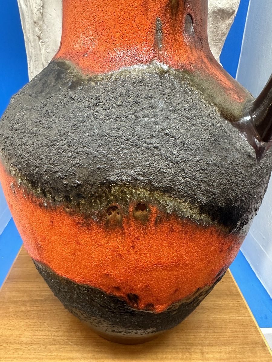 Large 1970s German Carstens Tönnieshof Fat Lava Jug Vase Model No: 7315 45 photo 225.0