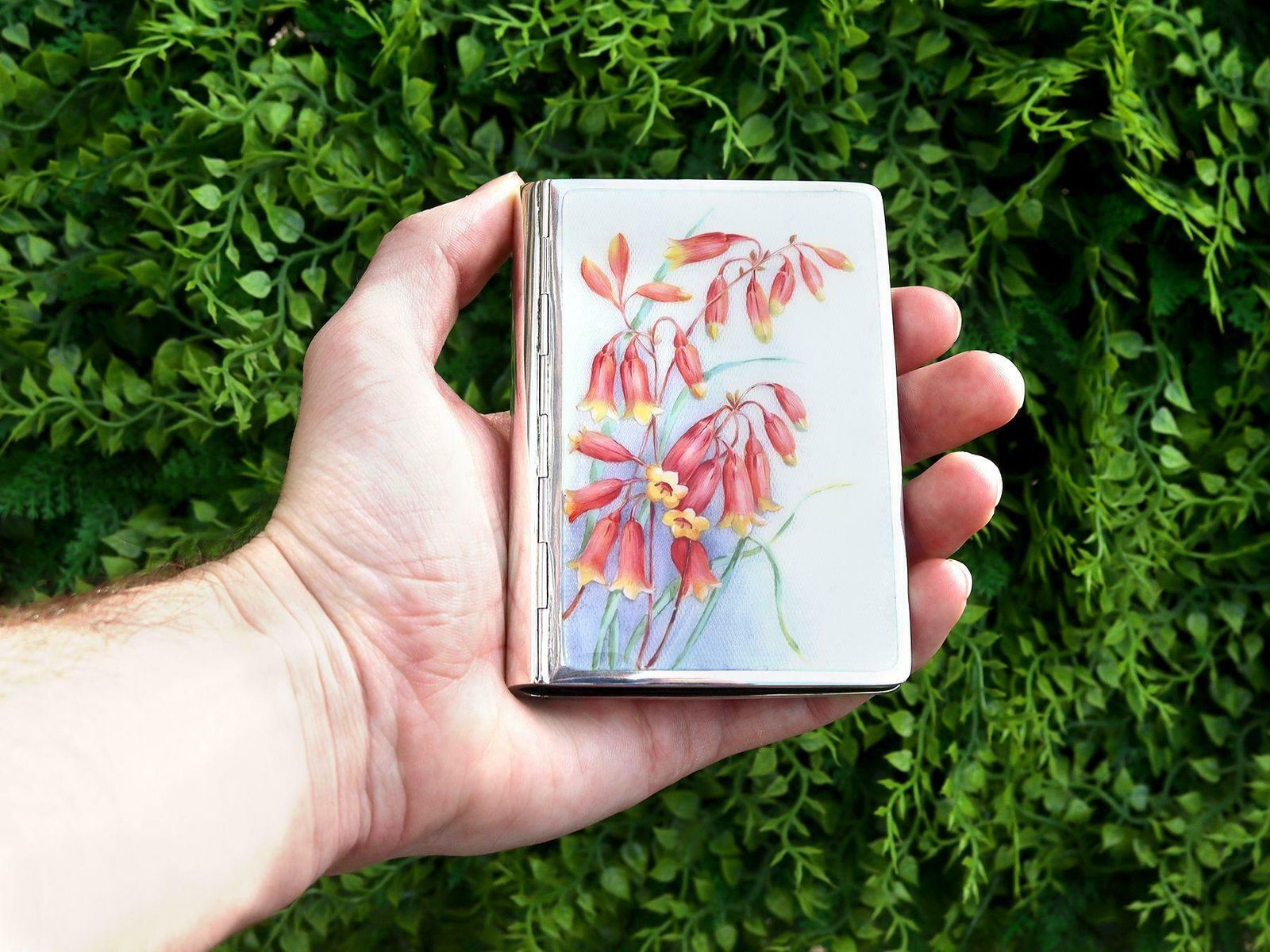1940s German Silver And Enamel Card Case photo furniture