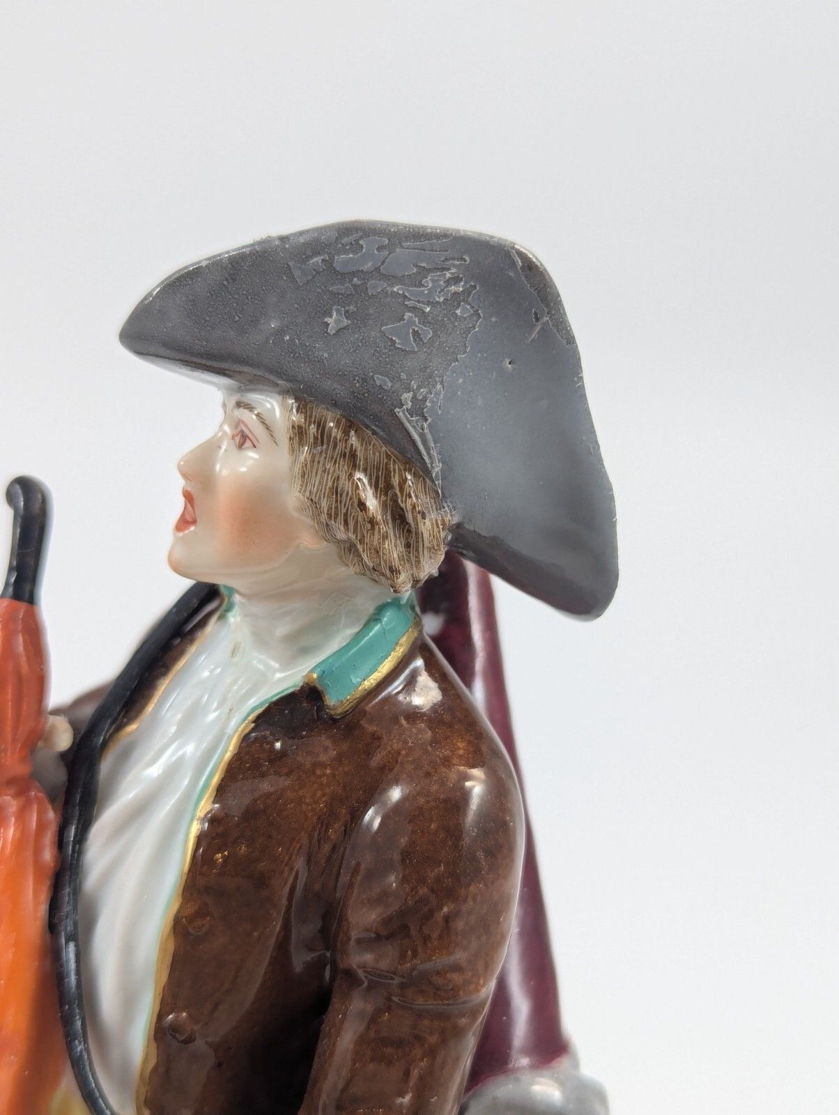 photo for sale Porcelain Figurine “Umbrella Seller,” Samson, France, 1860