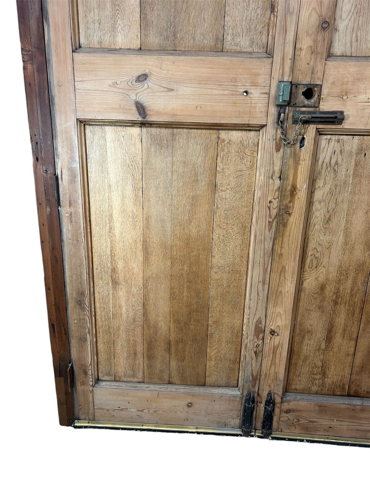 photo vinterior Large Oak Front Doors Frame Reclaimed Period Double Period Manor Carved Iron