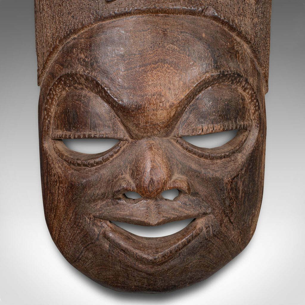 Large Vintage Display Mask, African, Ironwood, Hand Carved, Ceremonial, Tribal photo buy