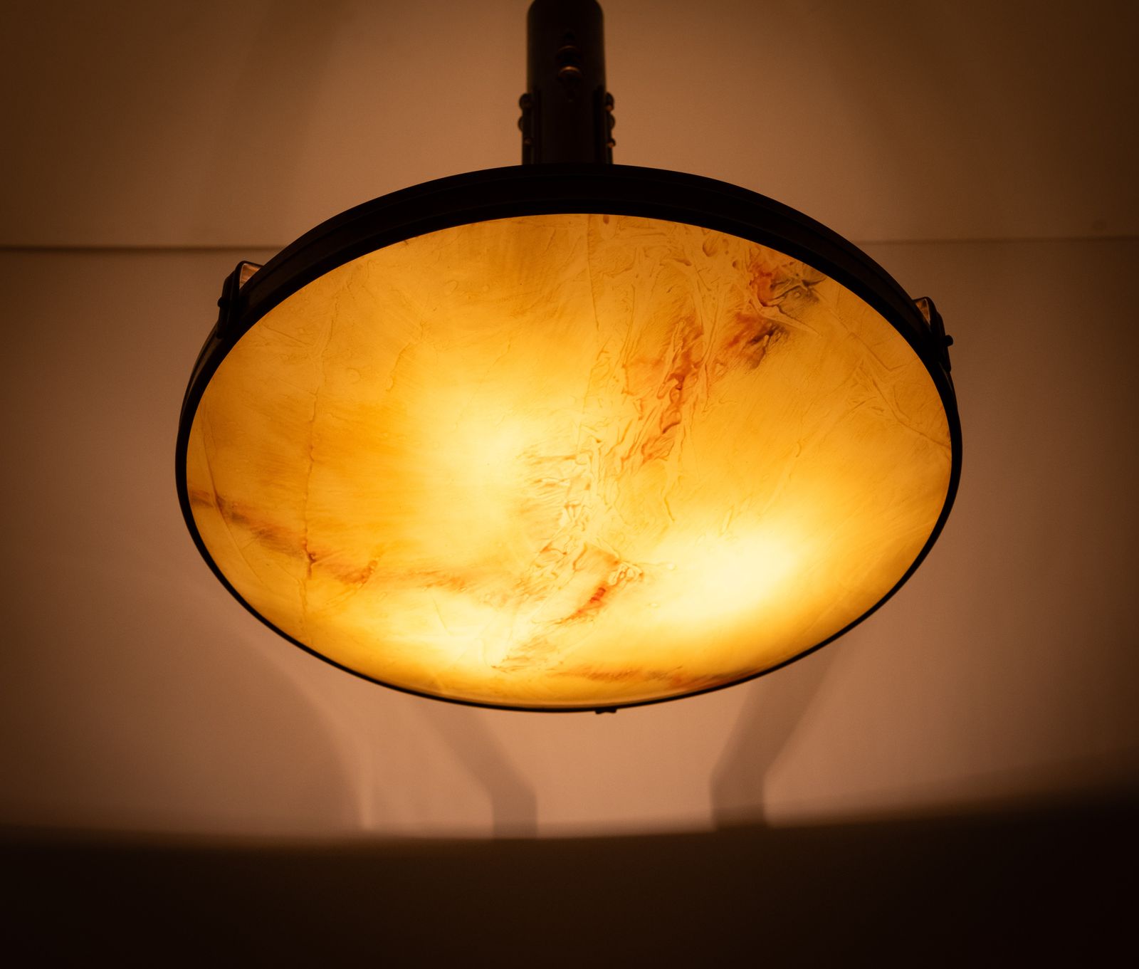 Large Art Deco Ceiling Lamp, France, 1980s photo vinterior