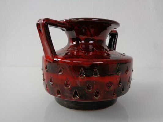 Italian Strawberry Ceramic Vase By Fratelli Fanciullacci For Bitossi, 1960s photo vinterior