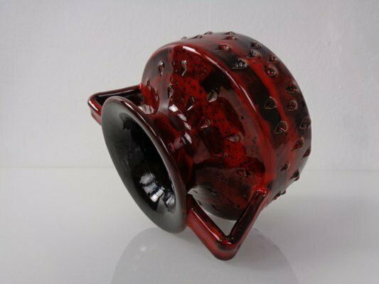 photo furniture Italian Strawberry Ceramic Vase By Fratelli Fanciullacci For Bitossi, 1960s