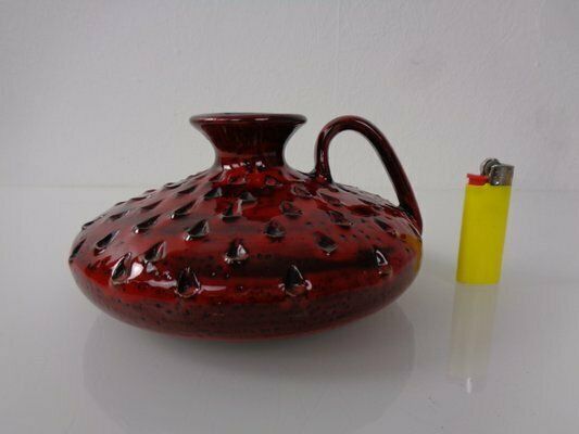Italian Strawberry Ceramic Vase By Fratelli Fanciullacci For Bitossi, 1960s photo vinterior